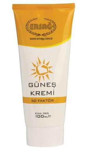 Сонцезахисний крем (SPF 50), 100 мл, ERSAĞ, Турція